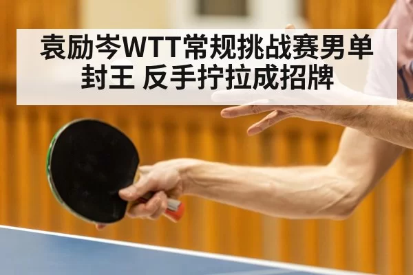 袁励岑WTT常规挑战赛男单封王 反手拧拉成招牌